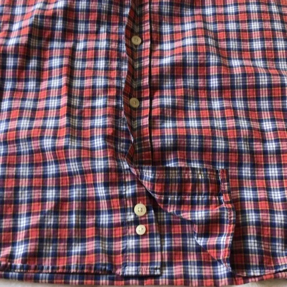 Barbour Men's Plaid Shirt in Red and Blue - Picture 10 of 14